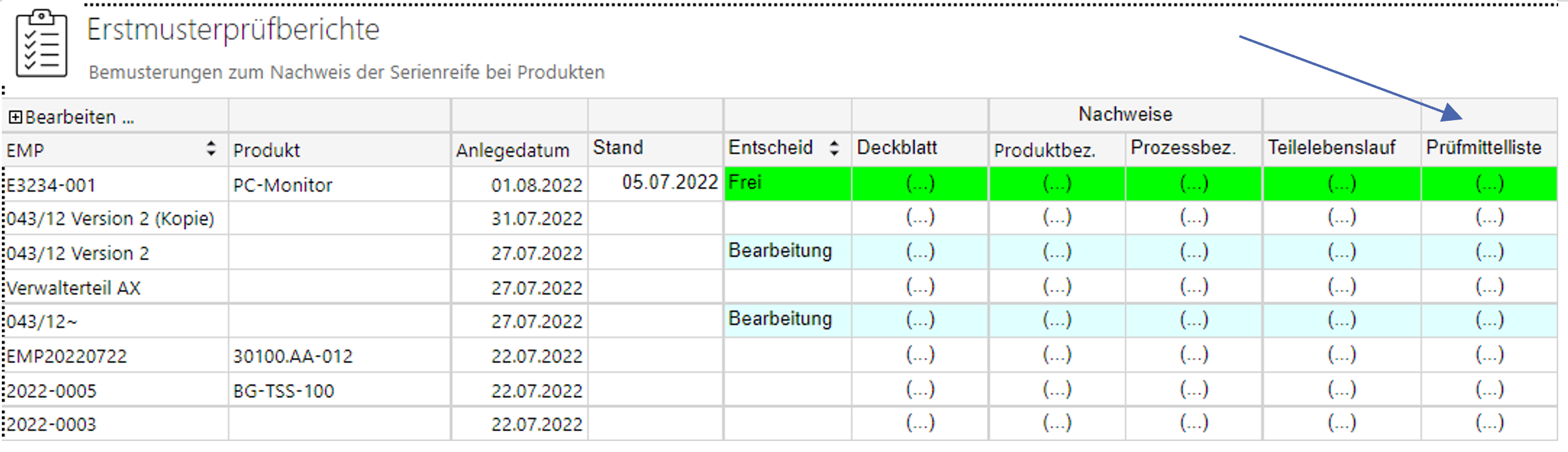 EMPB Messmittelliste